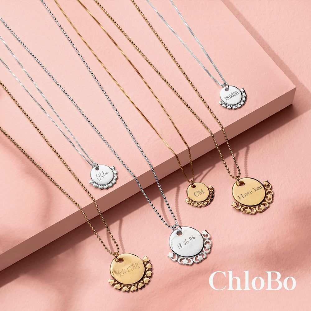 
                      
                        Chlobo Personalised Sterling Silver Delicate Box Chain Necklace
                      
                    