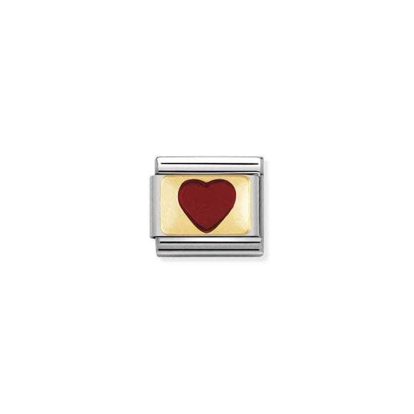 Nomination Classic Link Red Heart
