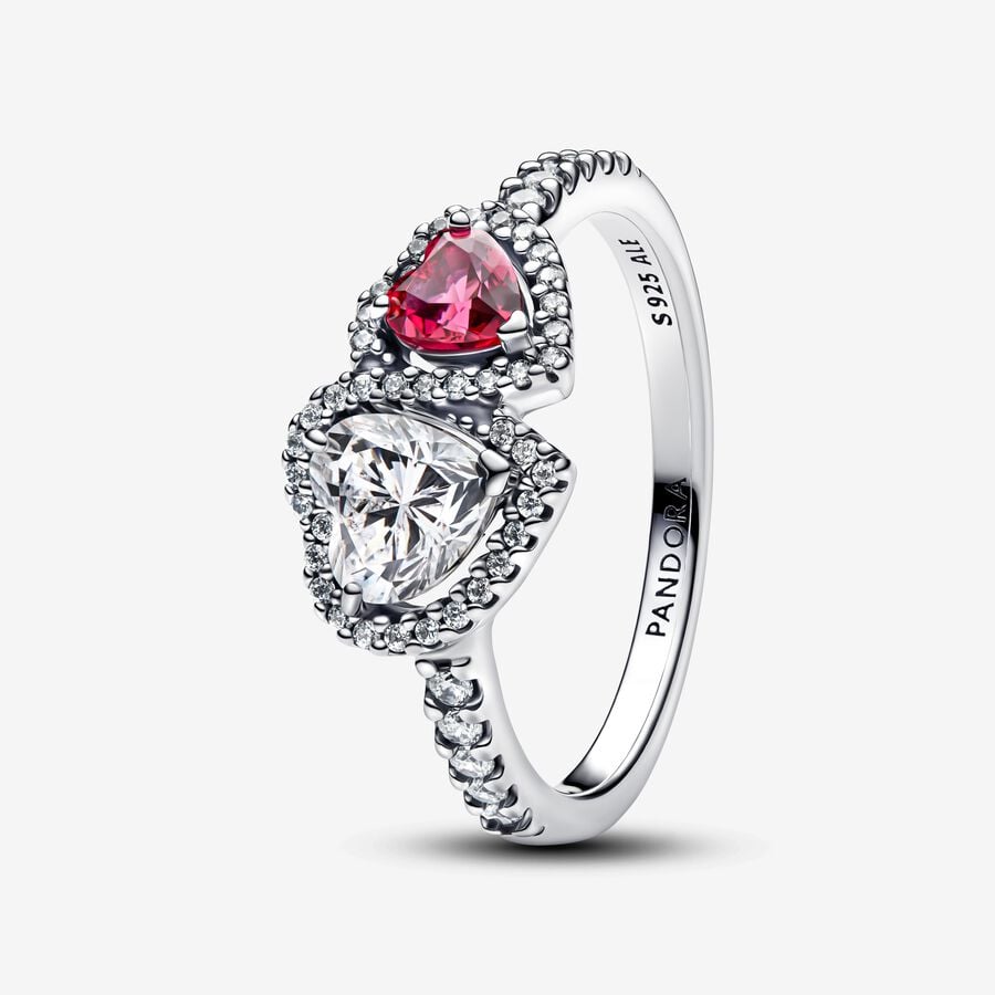 Pandora Halo Hearts Ring