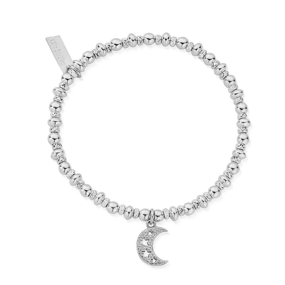 Chlobo Didi Sparkle Starry Moon Bracelet Silver