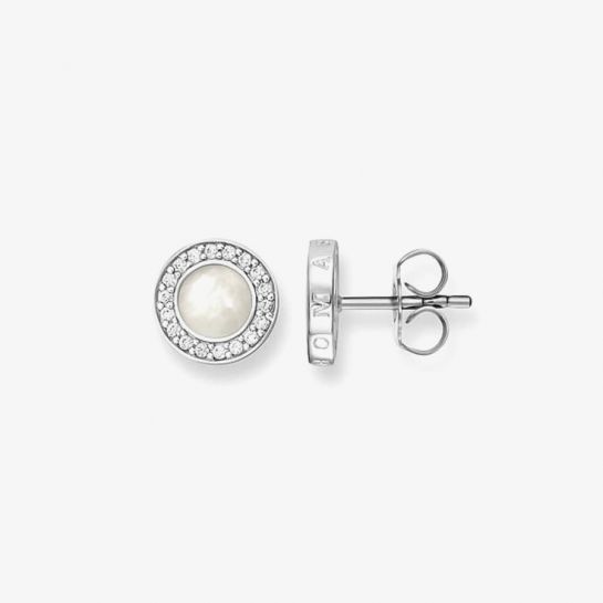 
                      
                        Thomas Sabo Silver Round Mother Of Pearl Pave Stud Earrings
                      
                    