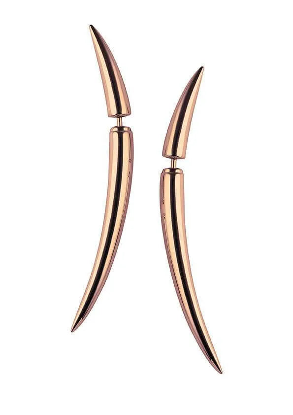 Shaun Leane Rose Gold Vermeil Quill Earrings