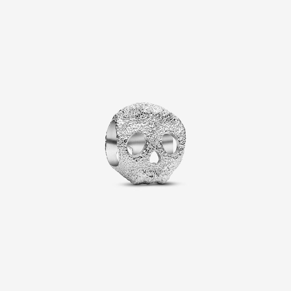 Pandora Textured Skull Mini Charm