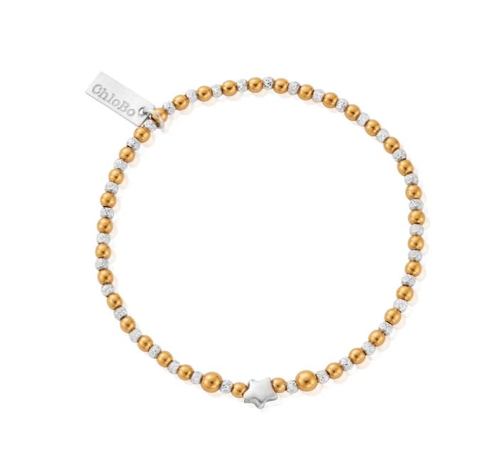 ChloBo Mixed Metal Inset Star Bracelet