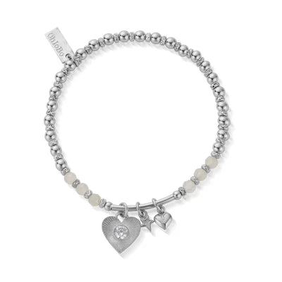 ChloBo Sparkling Love Heart Bracelet