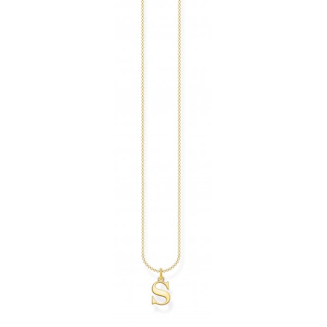 
                      
                        Thomas Sabo Gold Plated Letter S Necklace
                      
                    