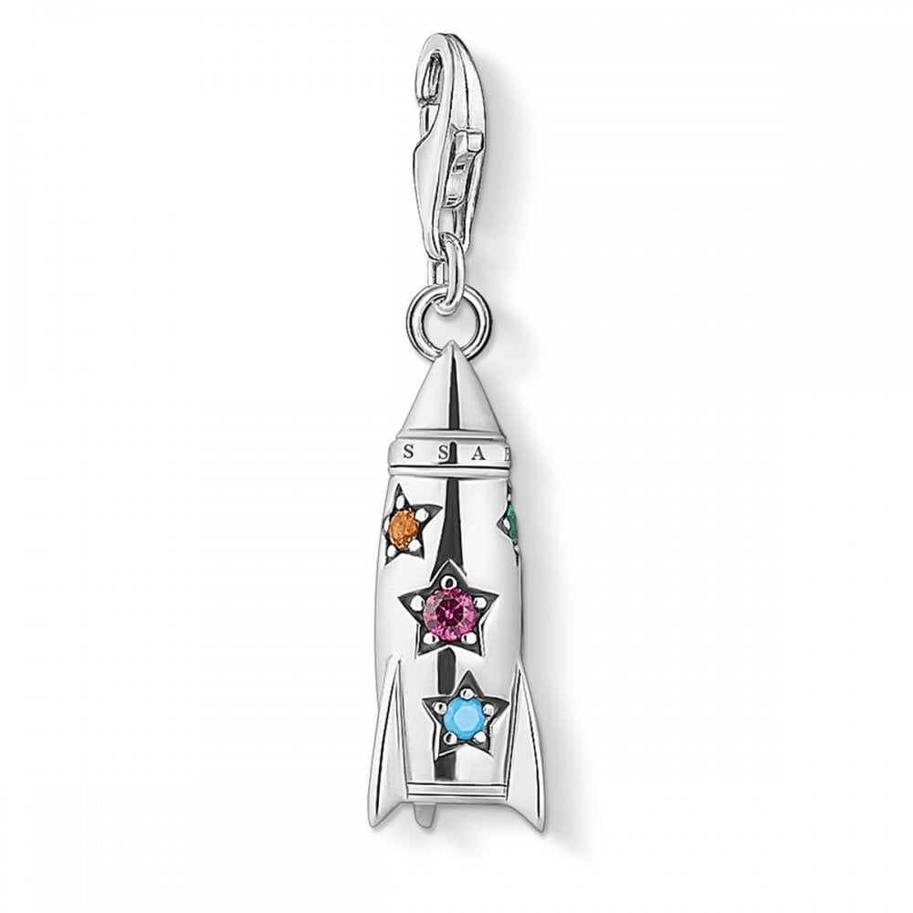 Thomas Sabo Sterling Silver Rocket Pendant Charm