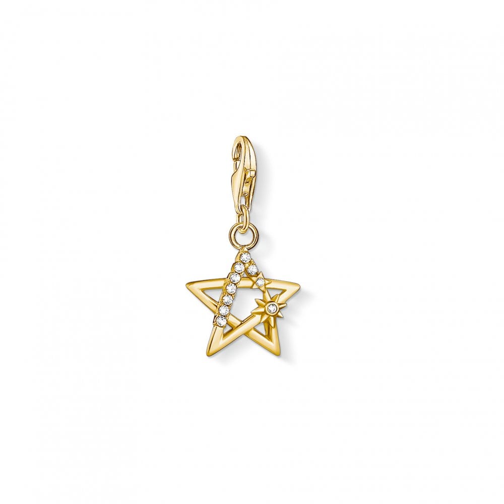 Thomas Sabo Yellow Gold Star Charm Pendant