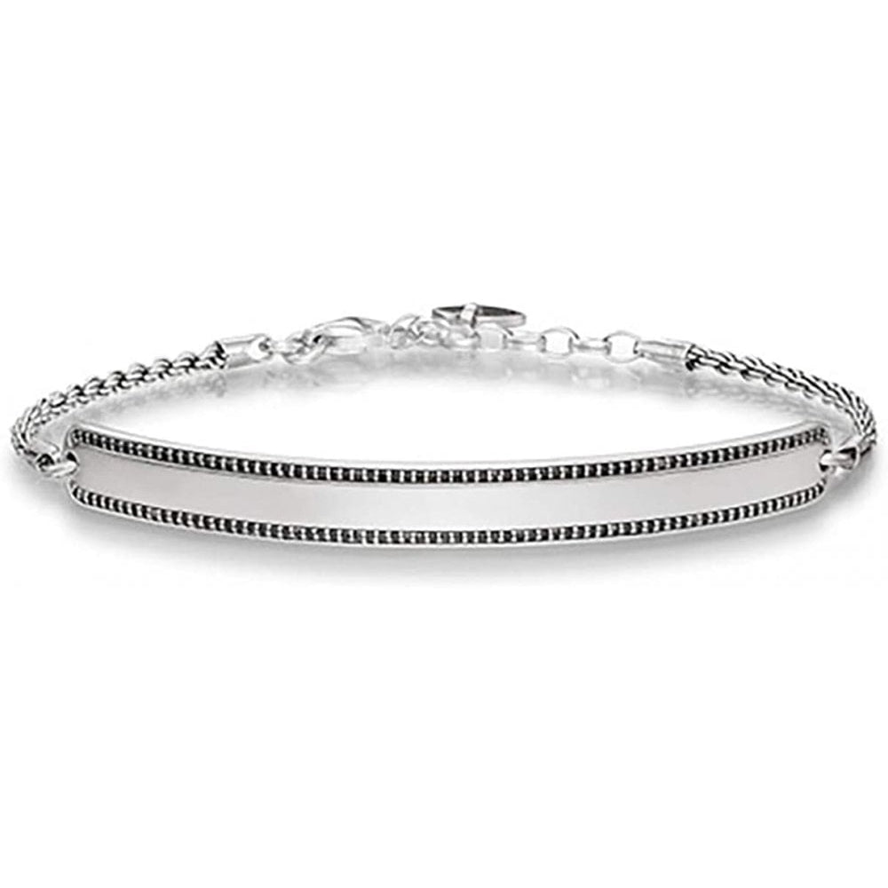 Thomas Sabo Love Bridge Sterling Silver Black Zirconia Bracelet