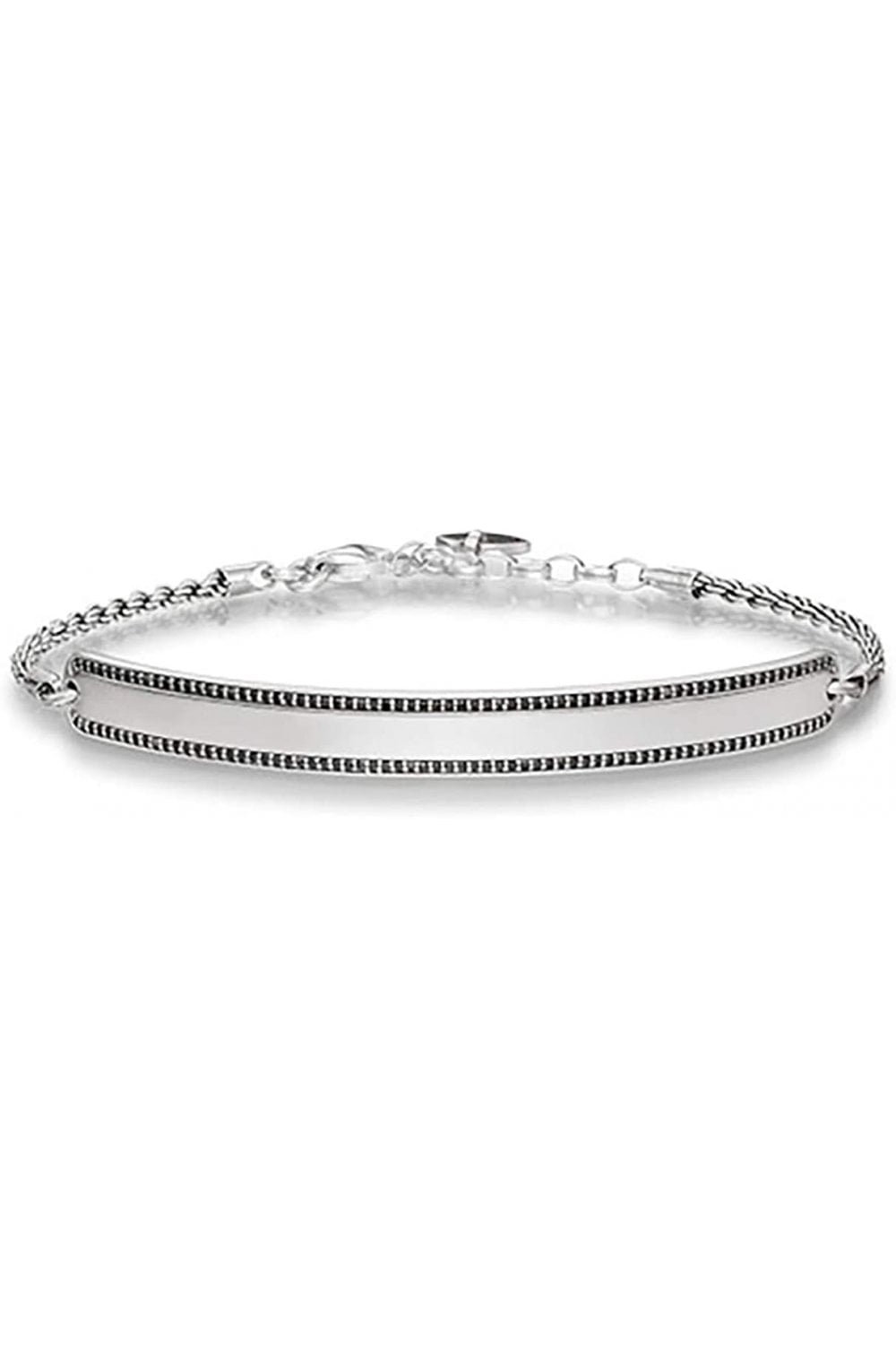 Thomas Sabo Love Bridge Sterling Silver Black Zirconia Bracelet