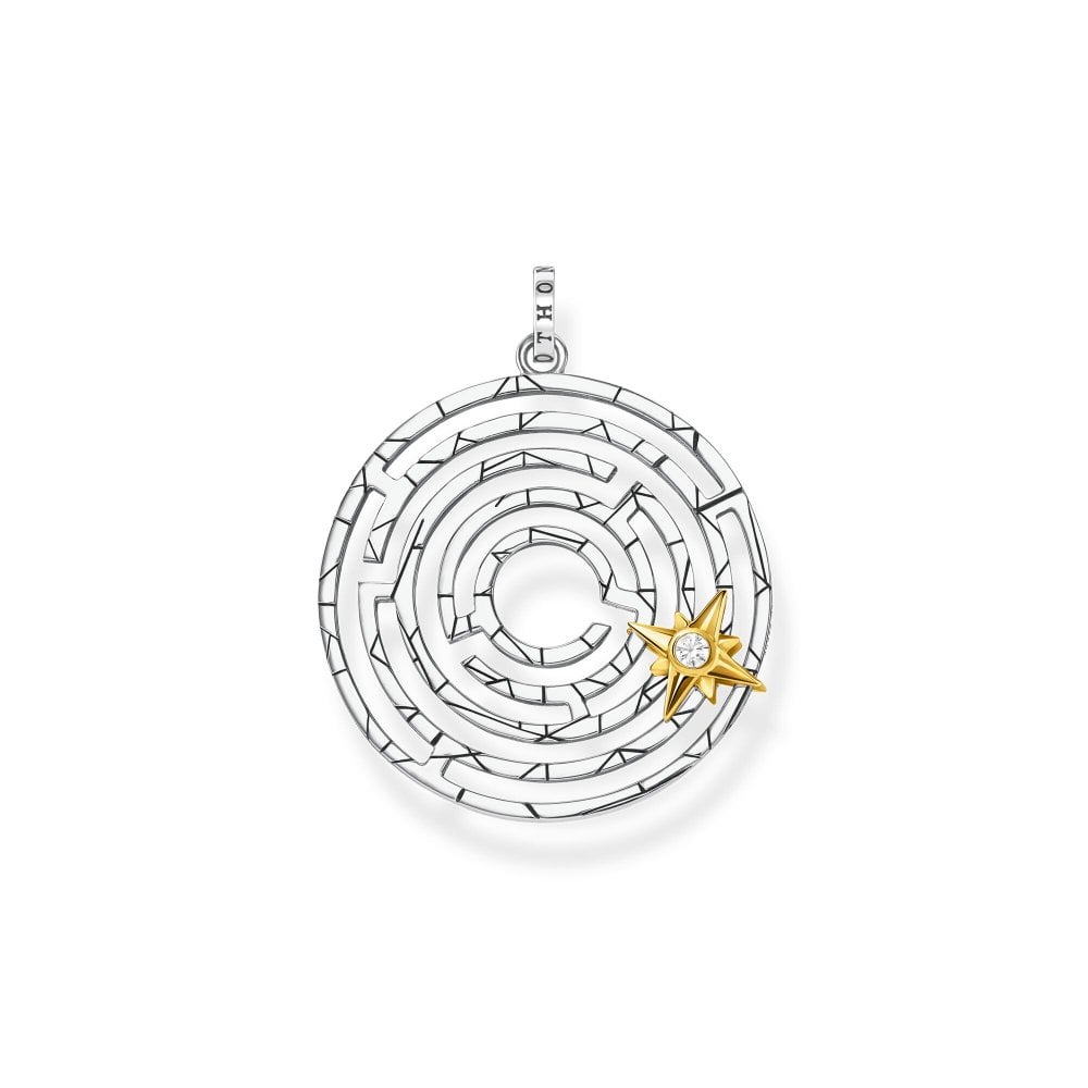 
                      
                        Thomas Sabo White Golden Star Labyrinth Pendant Charm
                      
                    