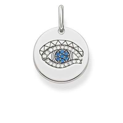 Thomas Sabo Sterling Silver Eye Of Horus Disc Pendant