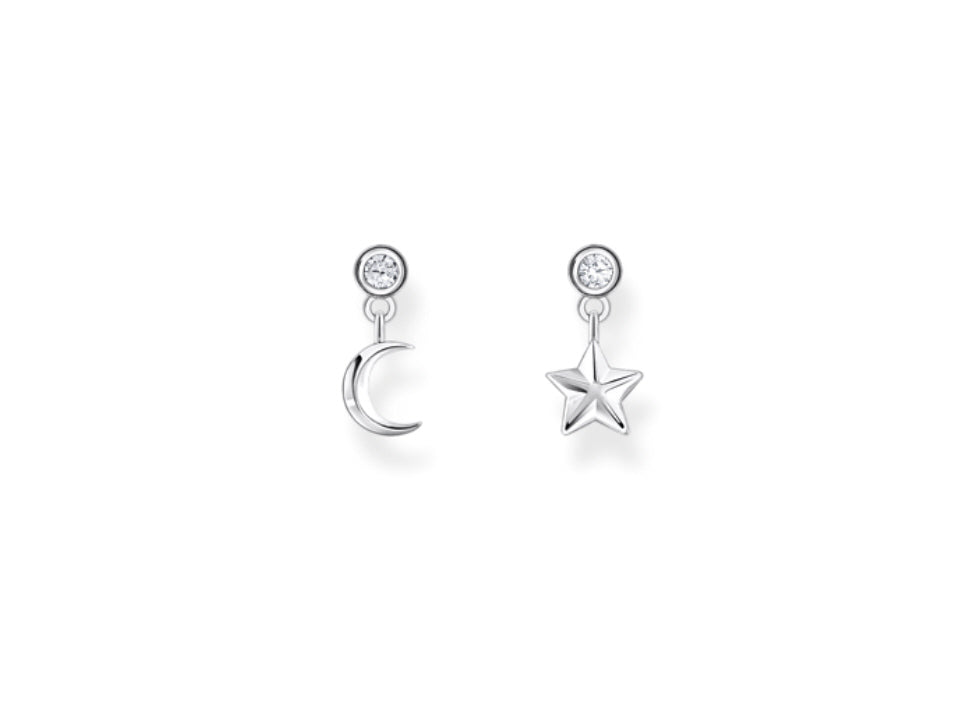 Thomas Sabo Silver Moon & Star CZ Earrings