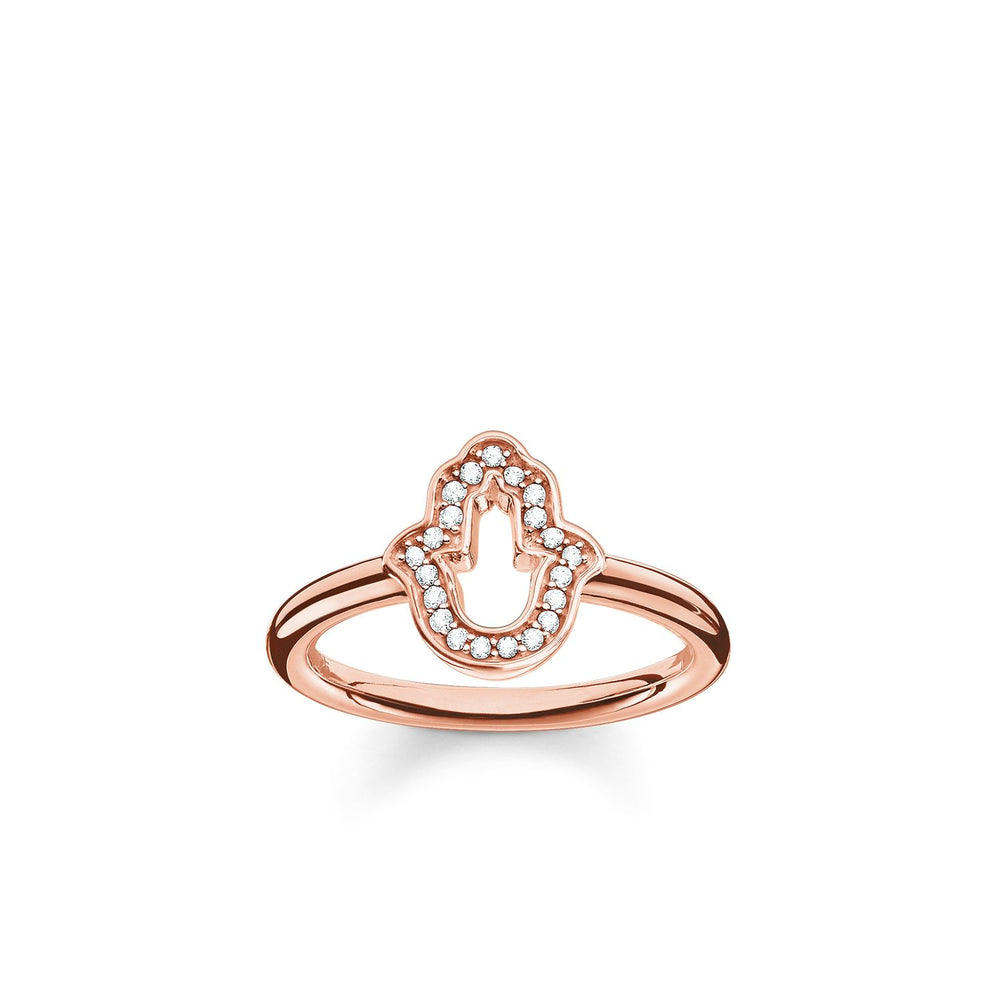 Thomas Sabo Rose Gold Hand of Fatima Ring