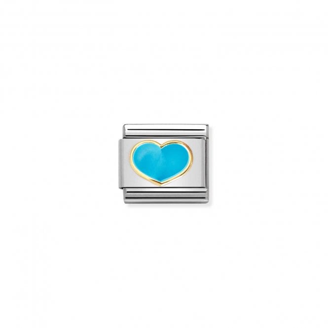 Nomination Classic Link Turquoise Heart