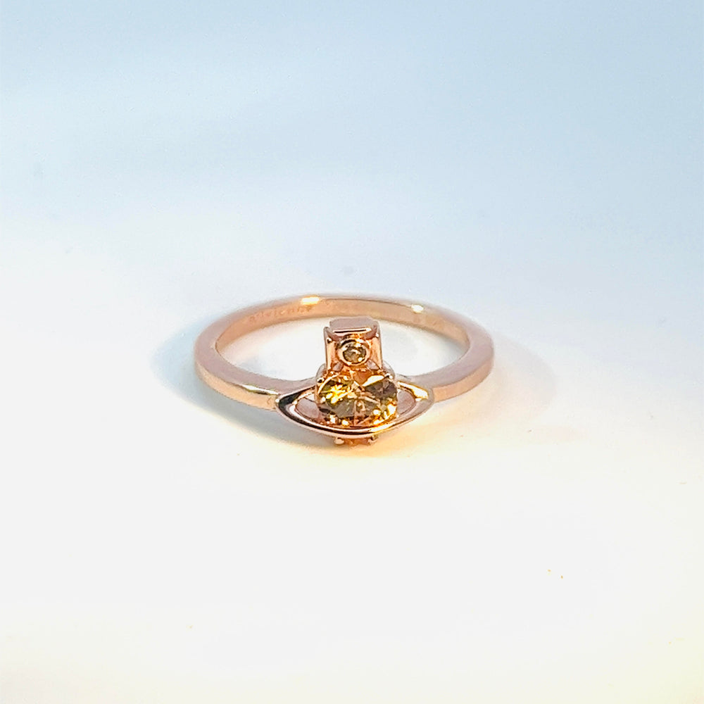 Vivienne Westwood Leonor Rose Gold Tone Ring