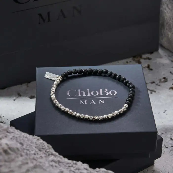 
                      
                        ChloBo Men's Black Lava Principal Bracelet
                      
                    