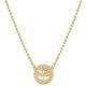 Nomination SOFFIO D'AMORE necklace in steel with fin. YELLOW GOLD and cubic zirconia with family tree