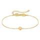 Nomination ARMONICA Gold bracelet in 925 sterling silver with Four Leaf Clover