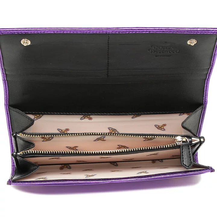 
                      
                        Vivienne Westwood Purple Crinkle Long Card Holder
                      
                    