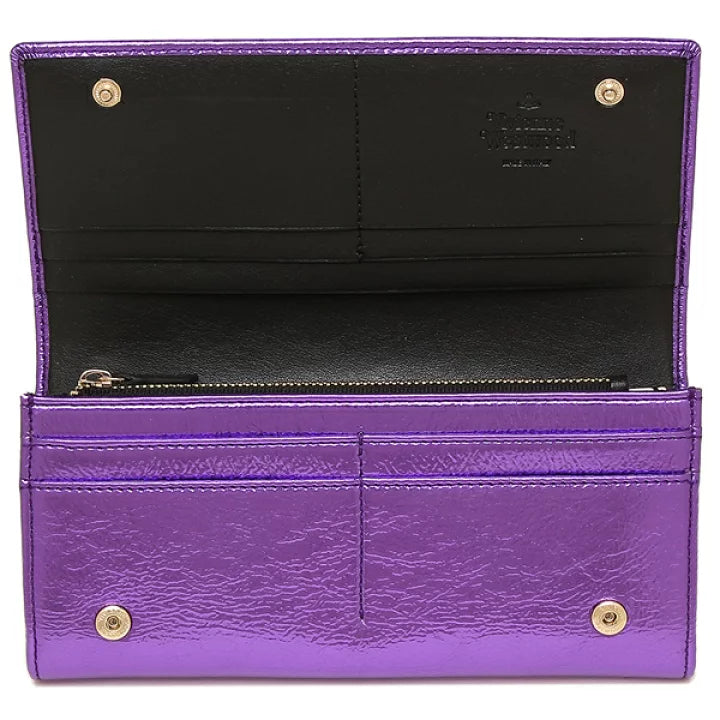 
                      
                        Vivienne Westwood Purple Crinkle Long Card Holder
                      
                    