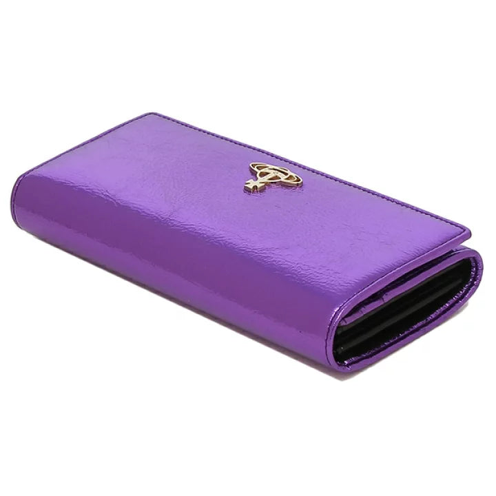 
                      
                        Vivienne Westwood Purple Crinkle Long Card Holder
                      
                    