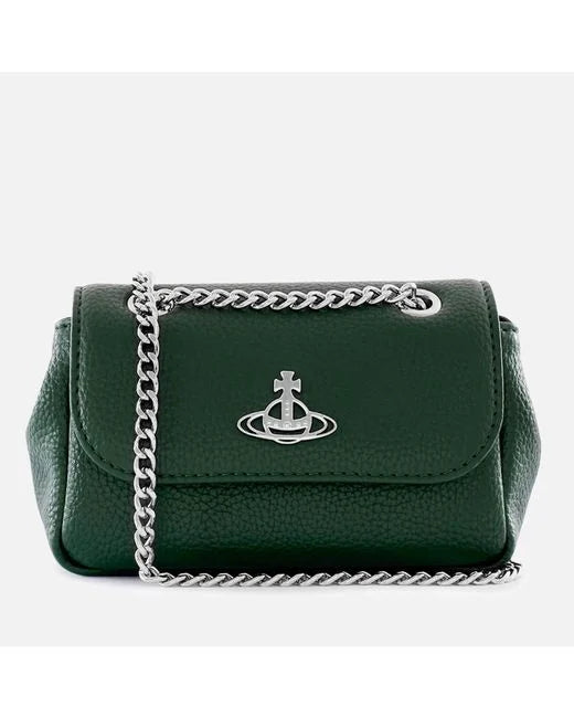 Vivienne Westwood Re-Vegan Grain Small Purse with Chain