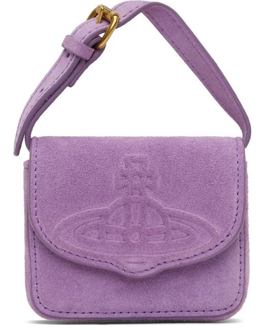 Vivienne Westwood Mini Linda Purple Suede