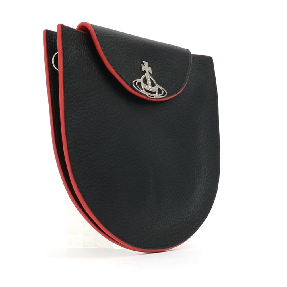 
                      
                        Vivienne Westwood Red & Black Duo Grain Half Moon Saddle Bag
                      
                    