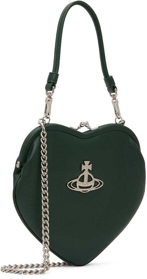 Vivienne Westwood Green Belle Heart Frame Purse