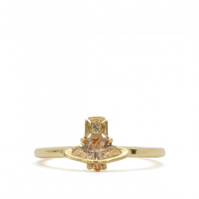 Vivienne Westwood Leonor Yellow Gold Tone Ring