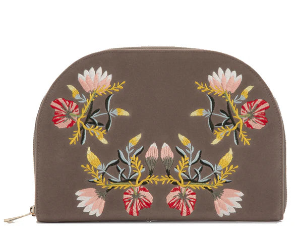 WOLF Zoe Mink Travel Zip Jewellery Case