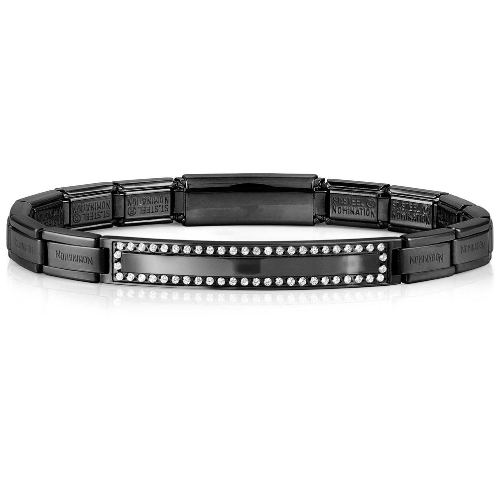 Nomination Trendsetter New York Stainless Steel Black CZ Bracelet 021148/015