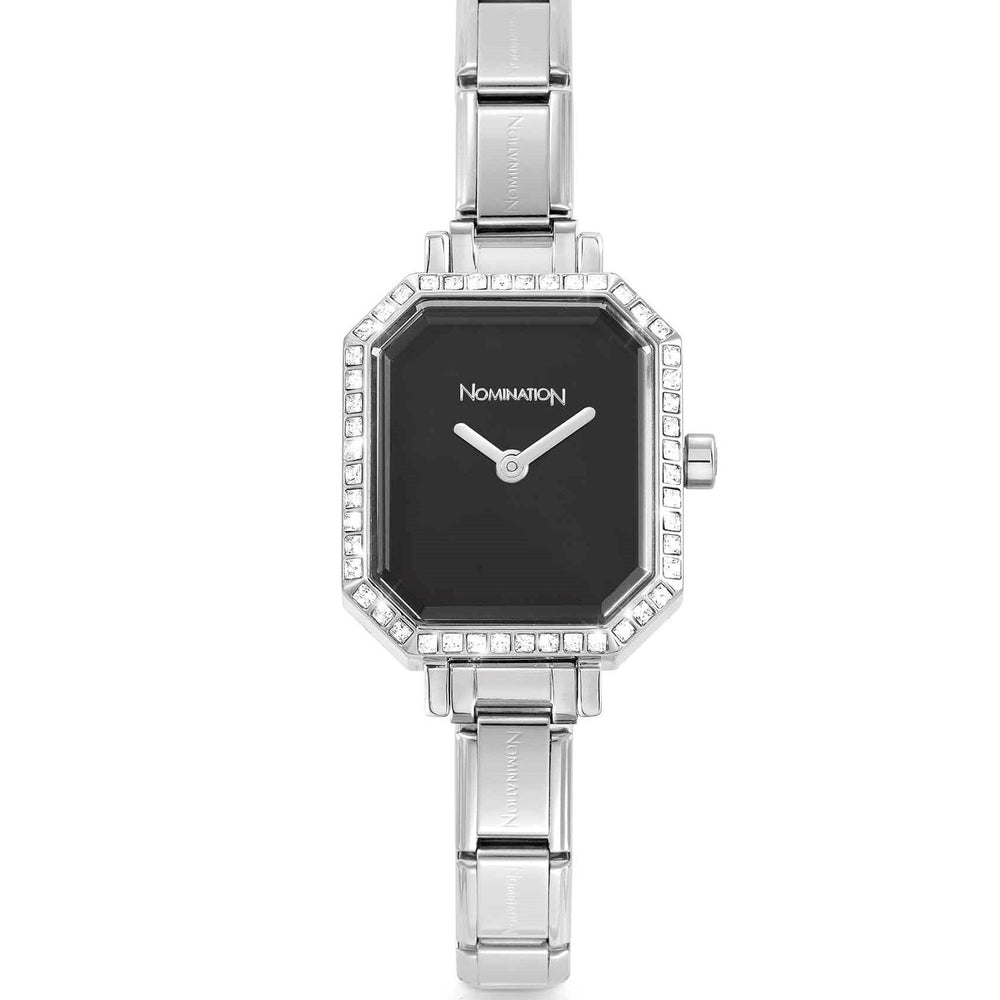 Nomination Composable Paris Watch with Black and CZ Dial