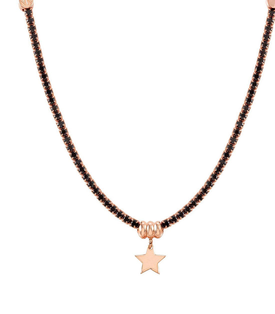 Nomination Chic & Charm Necklace with CZ Rose Star in Rose Gold Tone