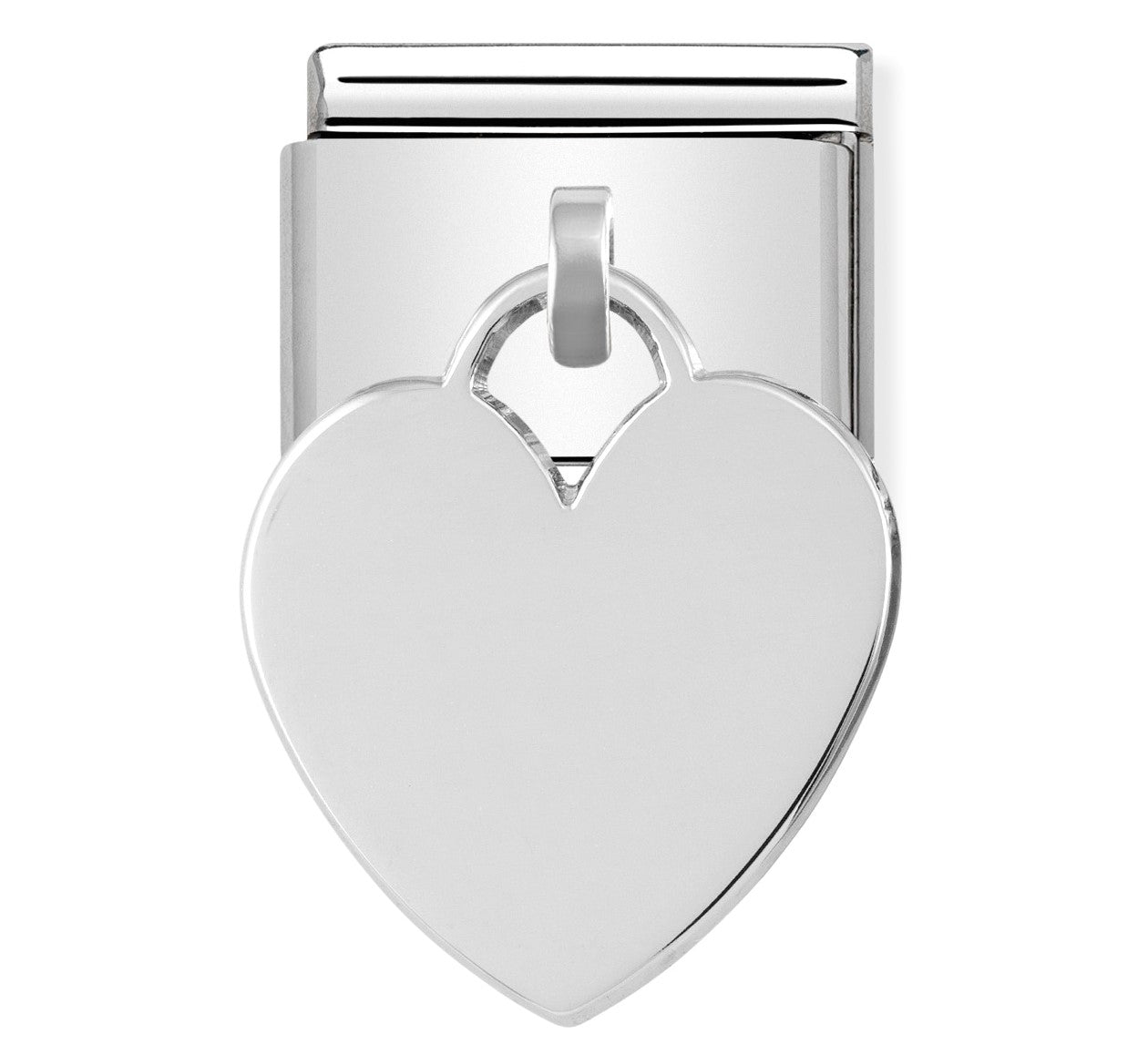 Nomination Engravable Classic Link with Heart Charm