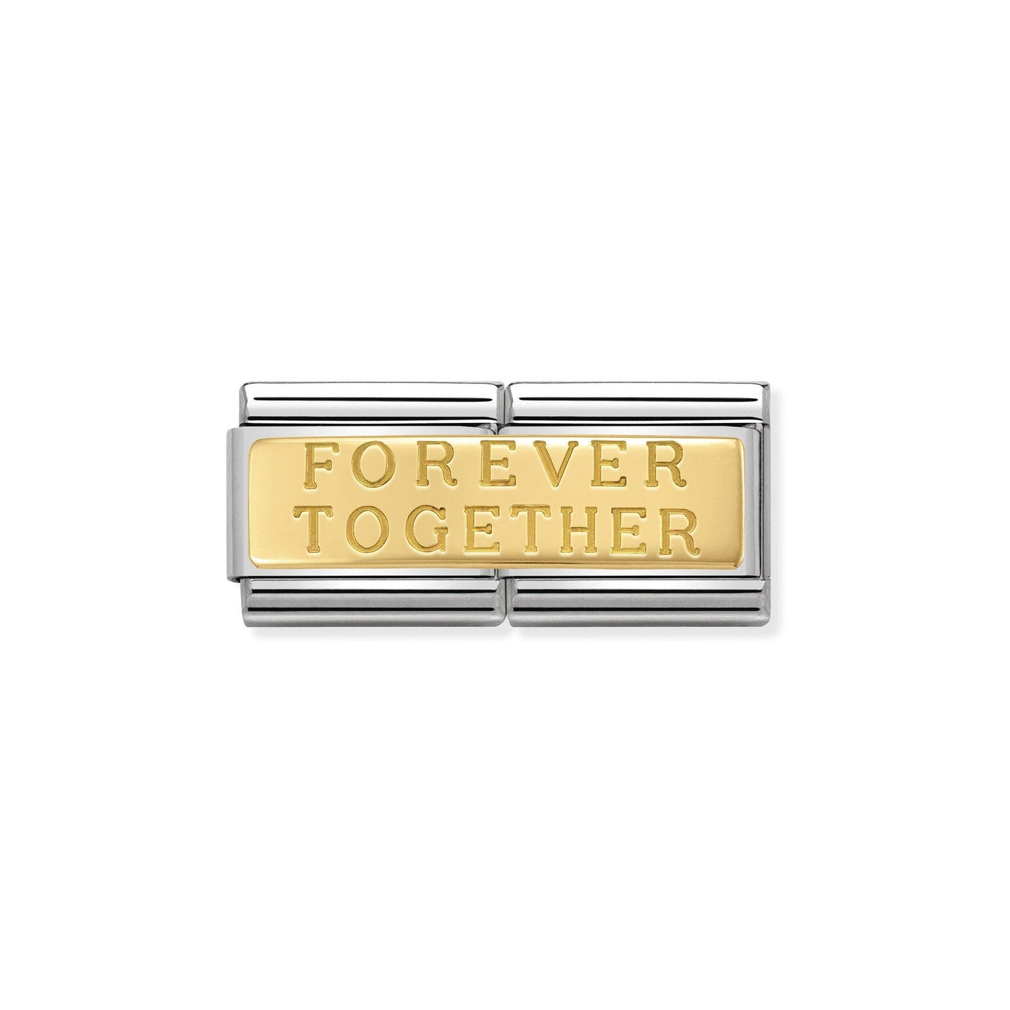 Nomination Double Link with 'Forever Together' in Yellow Gold Tone