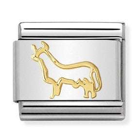 Nomination Classic Link with Spanish Bull in Yellow Gold Tone