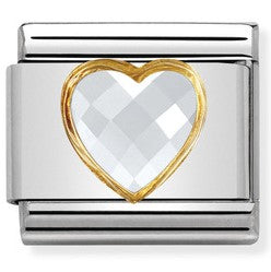 Nomination Classic Link CZ Heart