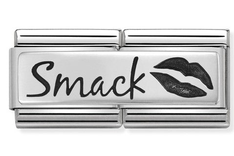Load image into Gallery viewer, Nomination Double Link with &amp;#39;Smack&amp;#39; &amp;amp; Lips
