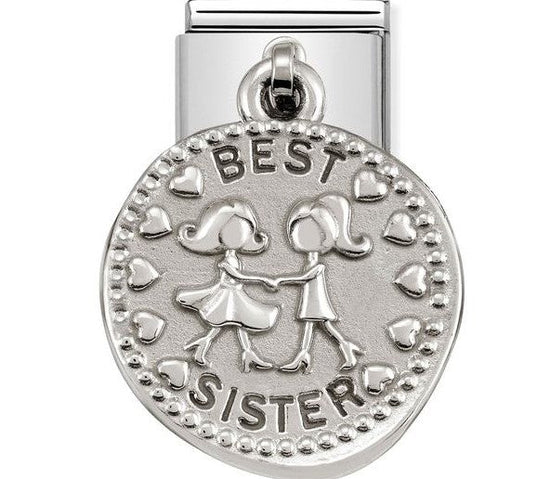 Nomination Classic Link with 'Best Sister' Charm