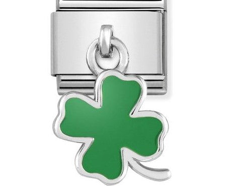 Nomination Classic Link with Four-Leaf Clover Charm