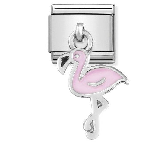 Nomination Classic Link with Flamingo Charm