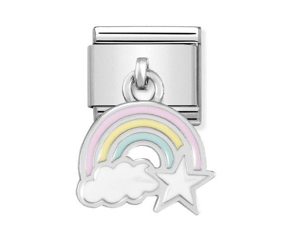 Nomination Classic Link with Rainbow Charm