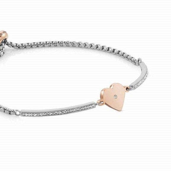 Nomination Milleluci Bracelet with CZ Rose Gold Heart