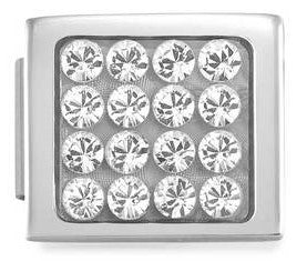 Nomination Glam Link with White CZ Pave