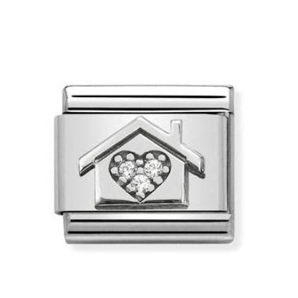 Nomination Classic Link with CZ Heart In House