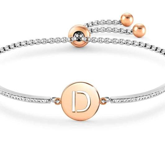 Nomination Milleluci Bracelet with Letter ‘D’ in Rose Gold Tone