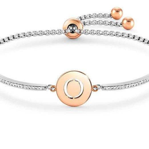 Nomination Milleluci Bracelet with Letter ‘O’ in Rose Gold Tone