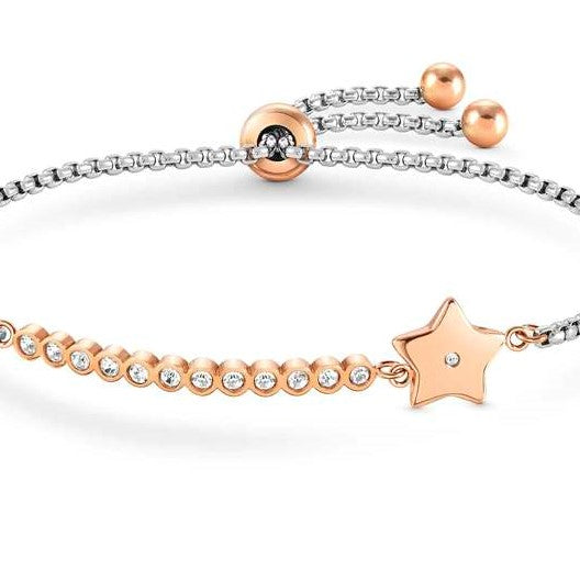 Nomination Milleluci Stainless Steel & Rose Gold Star Bracelet